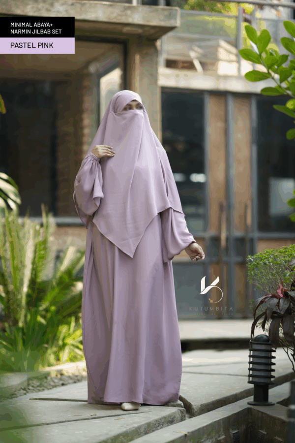 NARMIN JILBAB- PASTEL PINK