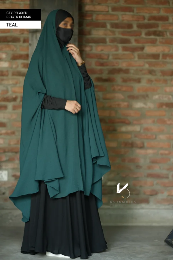 CEY RELAXED PRAYER KHIMAR-TEAL