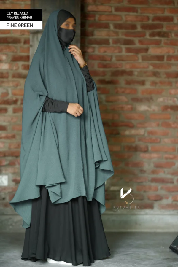 CEY RELAXED PRAYER KHIMAR-PINE GREEN