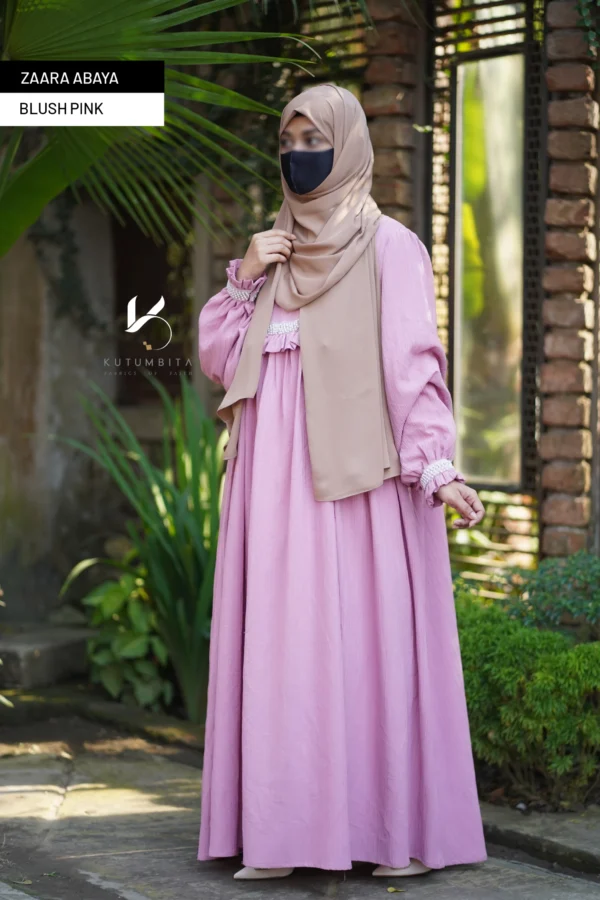 Zaara Abaya-Blush Pink