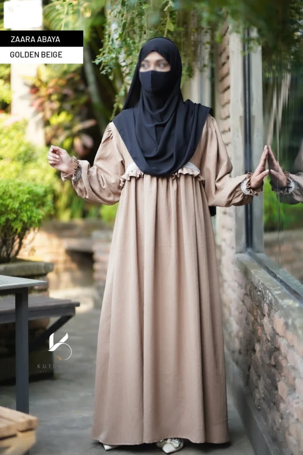 Zaara Abaya-Golden Beige