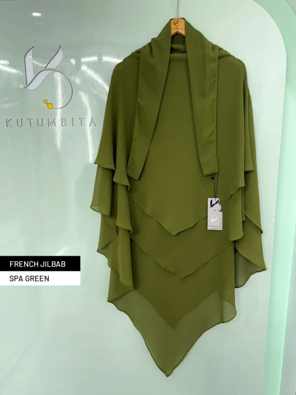 FRENCH JILBAB-Spa Green