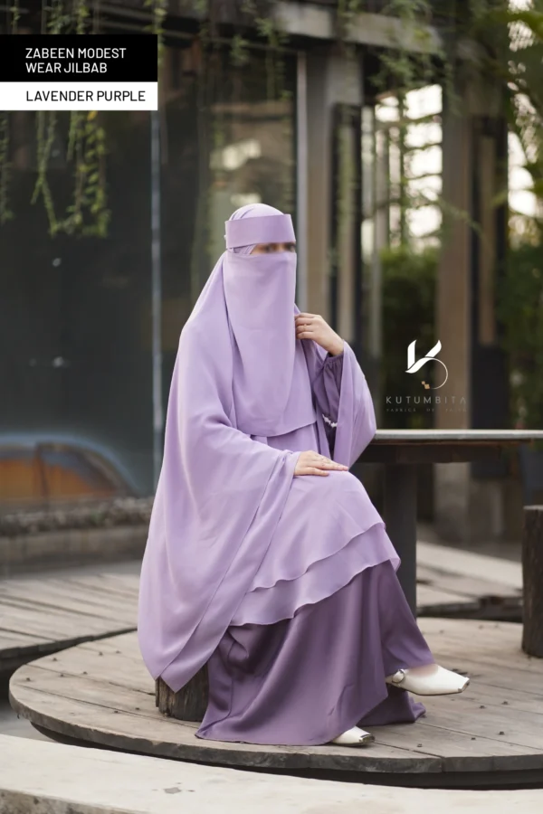 Zabeen Modest Wear Jilbab-Lavender Purple