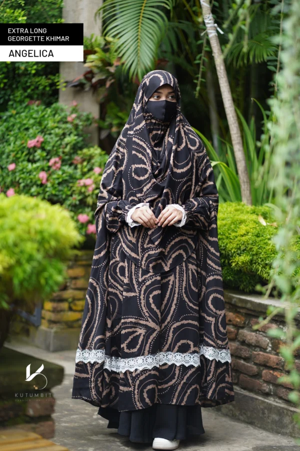 Extra Long All Purpose Georgette Khimar- Angelica