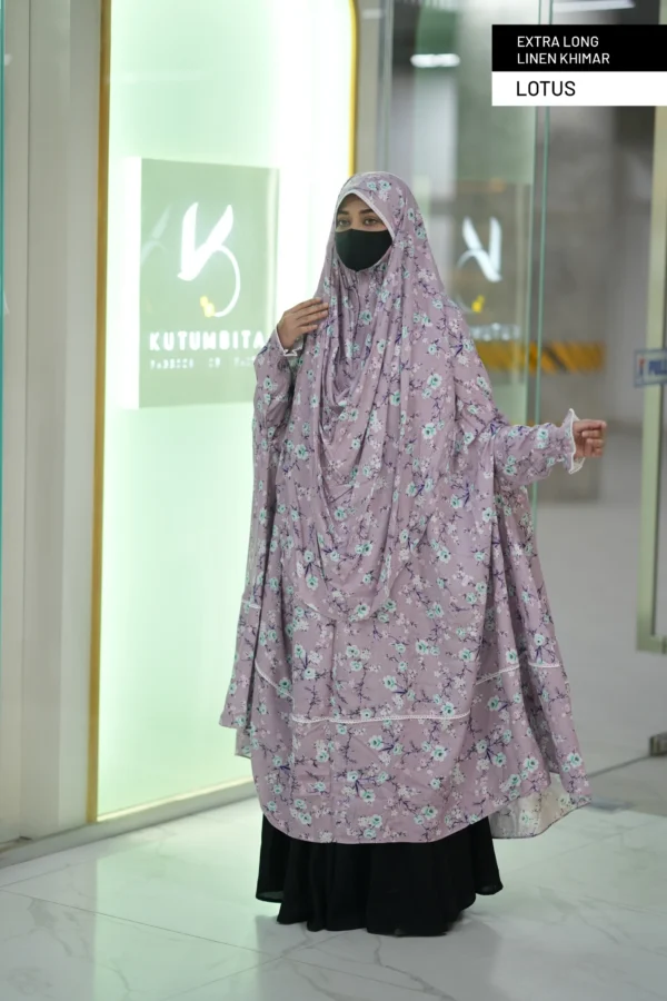 Extra Long Linen Khimar-Princess