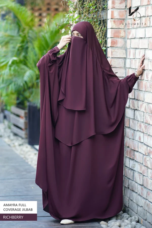 Amayra Full Coverage Jilbab -Richberry