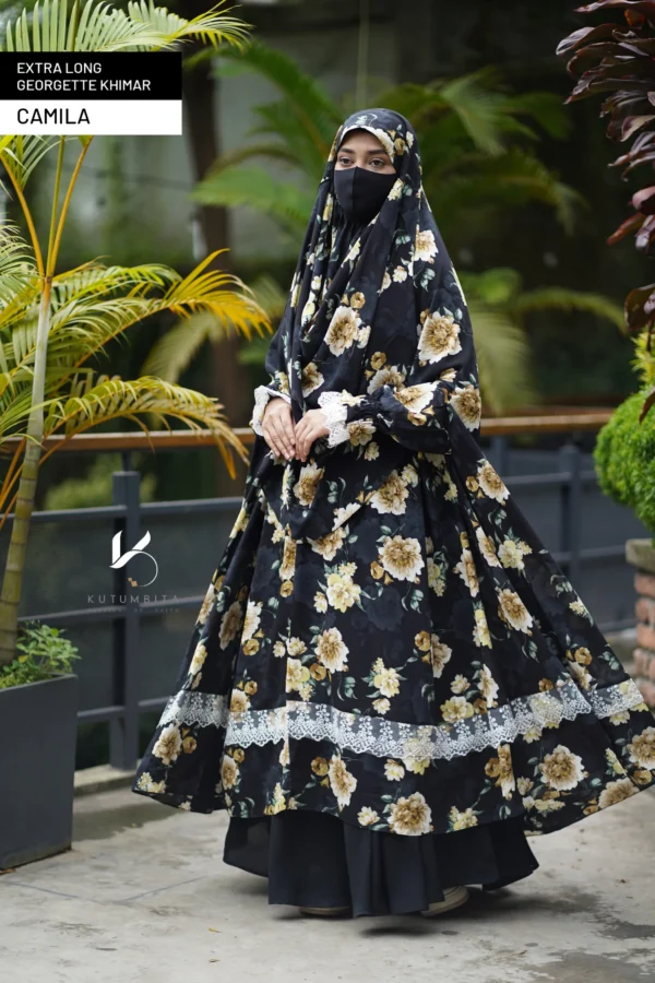 Extra Long All Purpose Georgette Khimar- Camila