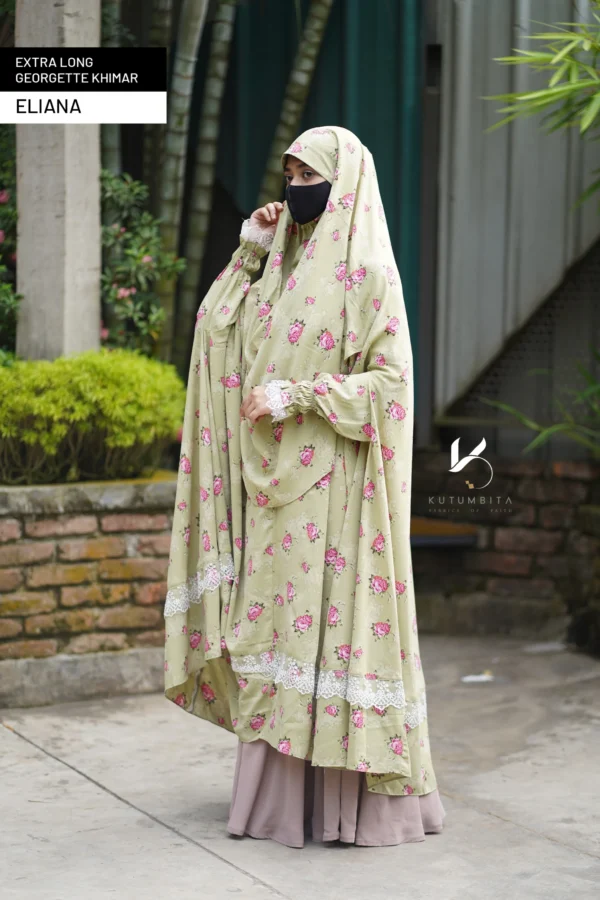 Extra Long All Purpose Georgette Khimar- Eliana
