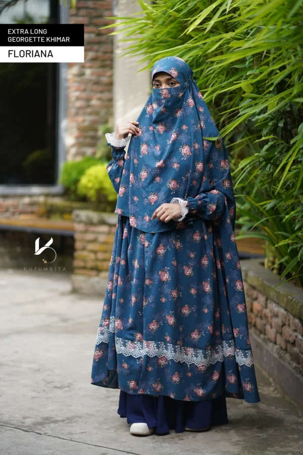 Extra Long All Purpose Georgette Khimar- Floriana